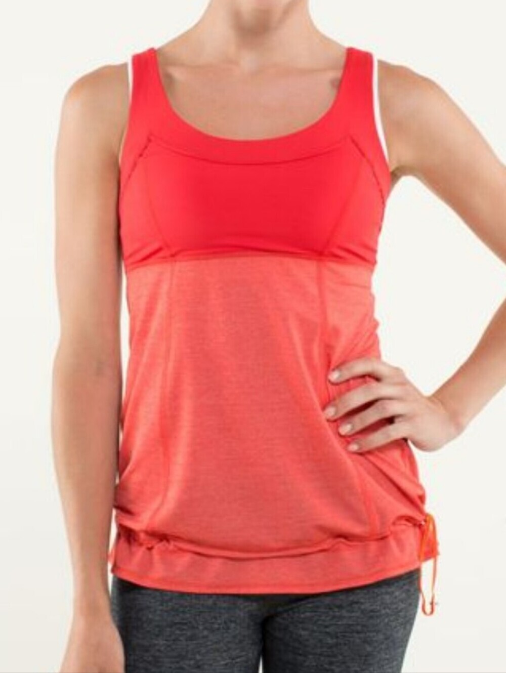 Lululemon Athletica Run: Ta Ta Topper Tank Red Orange Size 4